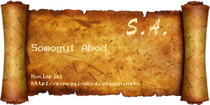 Somogyi Abod névjegykártya